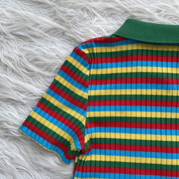 Zara | Multicolored Striped Ribbed Polo - Picture 11 of 13